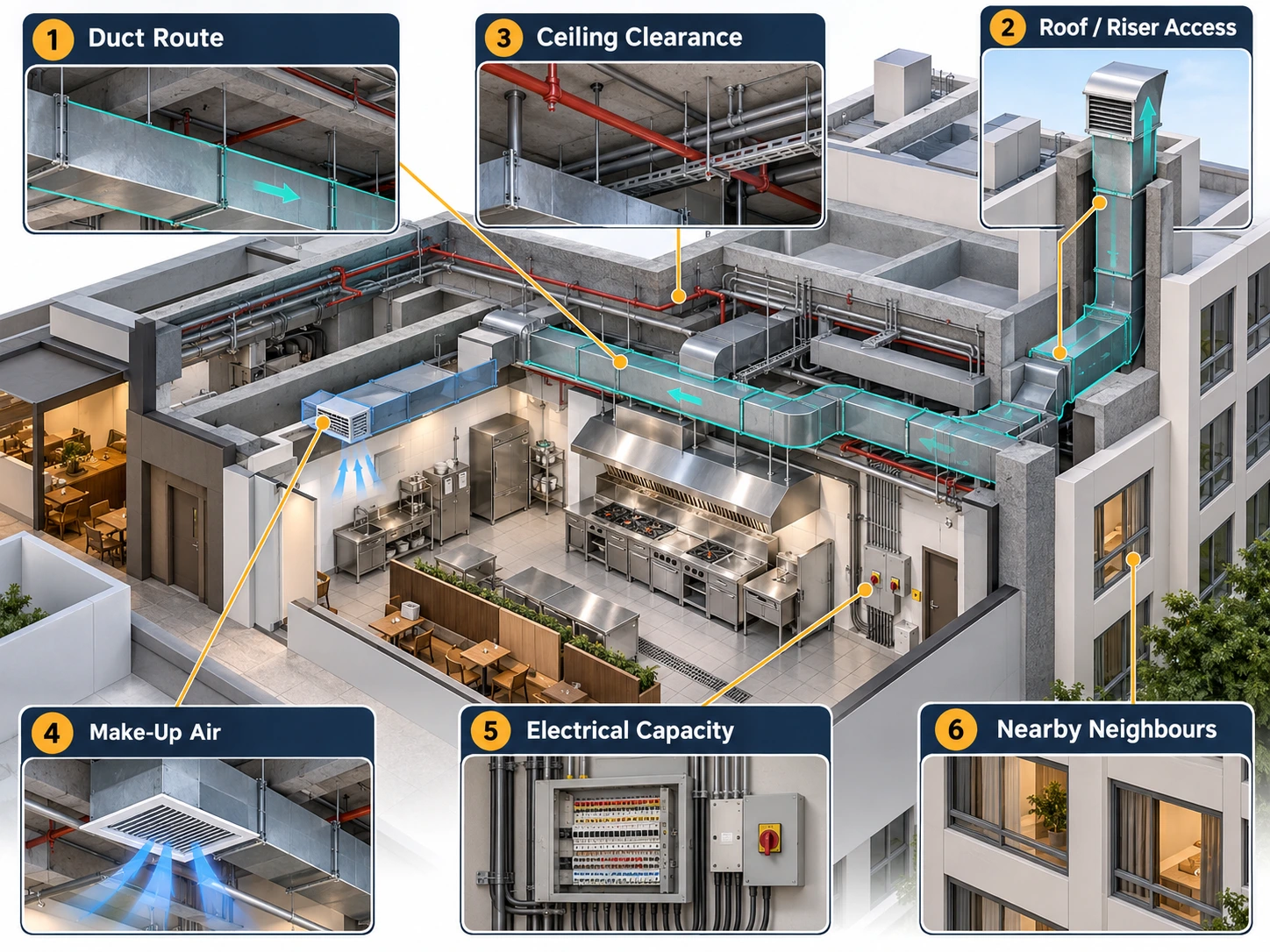 Commercial Kitchen Exhaust System Planning in Singapore